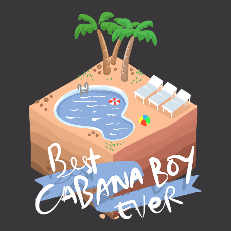 Best Ever Cabana Boy Beach Scene With Palm Trees Ladies Curvy T-Shirt by AamiraMelon | Artistshot