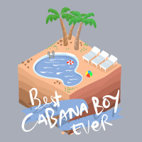 Best Ever Cabana Boy Beach Scene With Palm Trees Tank Dress | Artistshot