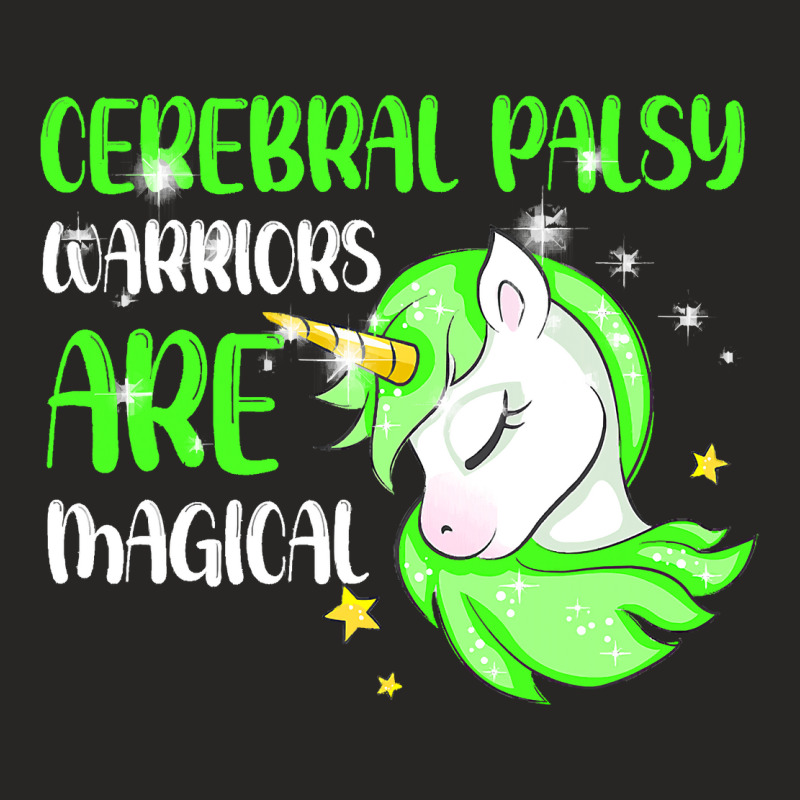 Cerebral Palsy Warrior Magical Unicorn Ataxic Gree Ladies Fitted T-Shirt by KamariSalisbur | Artistshot