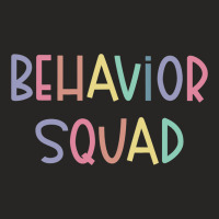 Behavior Squad Teacher Analyst Technician Therapis Ladies Fitted T-shirt | Artistshot