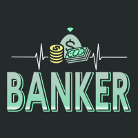 Cool Awesome Retro Heartbeat Of Banker Designs Pre Women's Triblend Scoop T-shirt | Artistshot