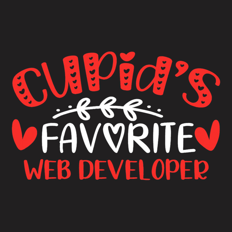 Cupids Favorite Web Developer Romance Couples Men  T-shirt | Artistshot