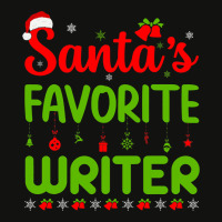 Cool Christmas Santas Favorite Writer Cute Merry X Scorecard Crop Tee | Artistshot