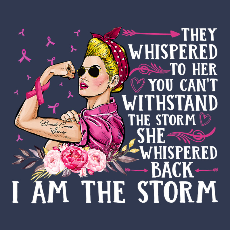 Breast Cancer Im The Storm Strong Women Breast Cancer Warrior Pink Rib Basic T-shirt | Artistshot