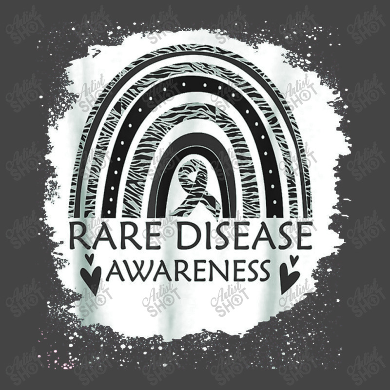 Rare Disease Awareness Bleached Rainbow Zebra Ribbon Men Basic T-shirt | Artistshot