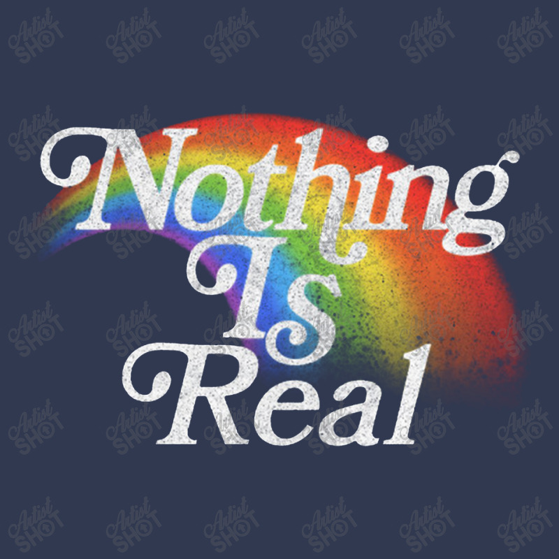 Nothing Is Real, 80s Nihilist Faded Rainbow Basic T-shirt by qulonuhun | Artistshot