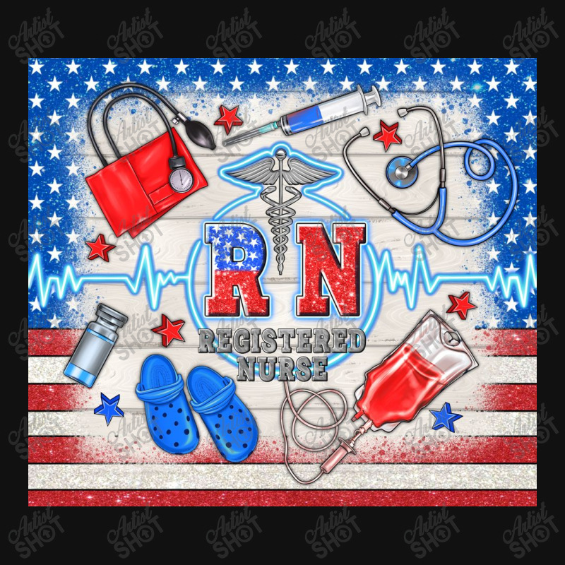 American Memorial Day Rn Registered Nurse Graphic T-shirt | Artistshot