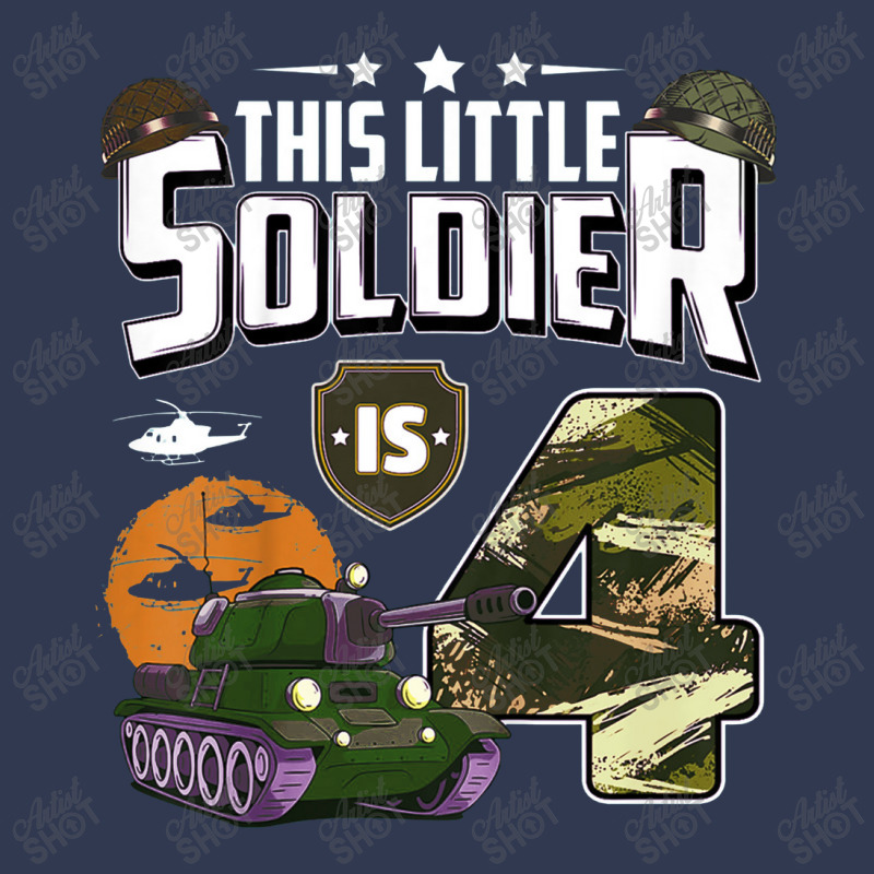 Kids 4 Year Old Soldier 4th Birthday Military Themed Camo Boys Basic Youth T-shirt | Artistshot