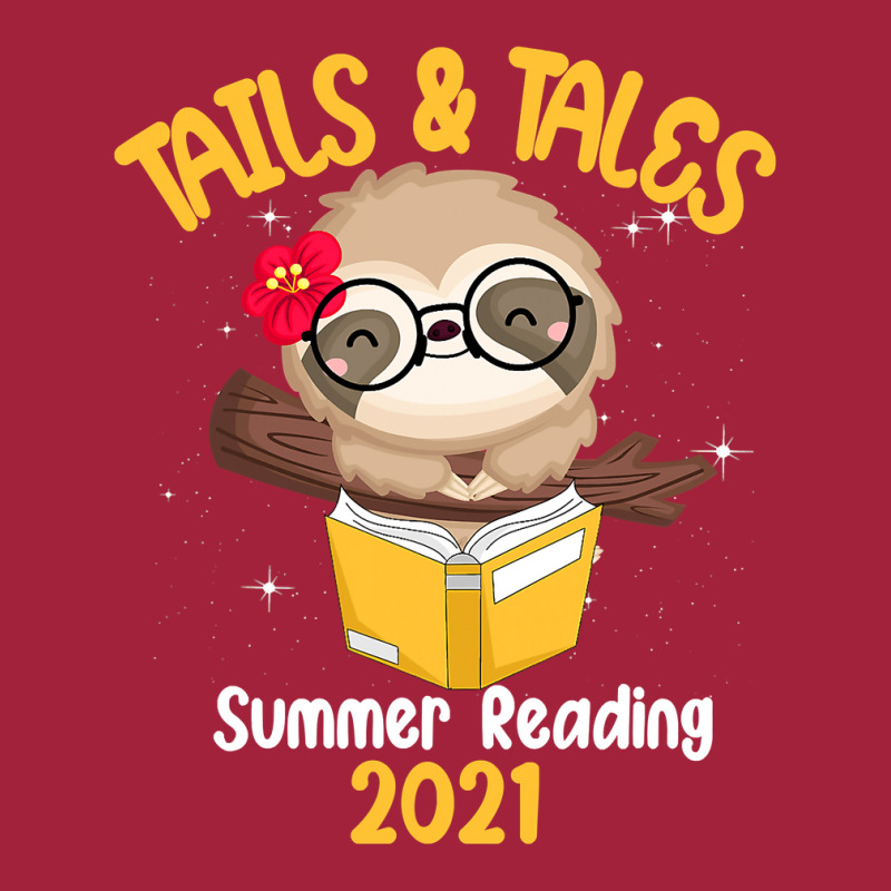 Tails And Tales Summer Reading 2021 Sloth Book Lovers T Shirt Basic Youth T-shirt | Artistshot