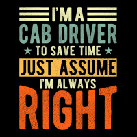 Cab Driver Design I´m Always Right Cab Driver Cropped Hoodie | Artistshot