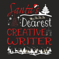 Creative Writer Xmas Job Funny Christmas Ladies Fitted T-shirt | Artistshot