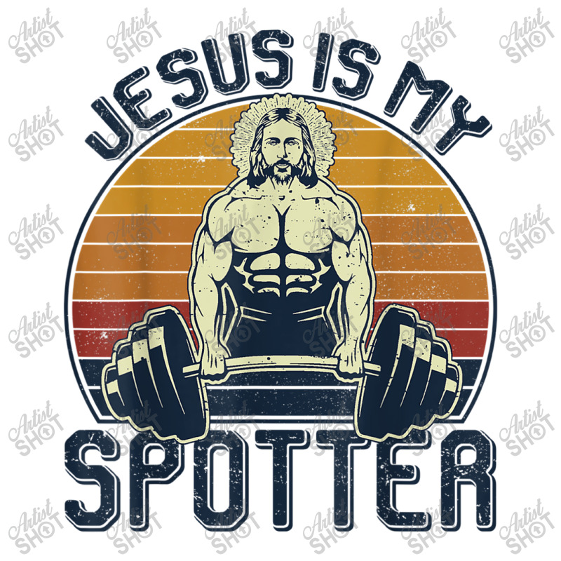 Jesus Is My Spotter Funny Christian Weightlifting Gym My Favorite Peop Raglan Crop Top by Aria-Proctor | Artistshot