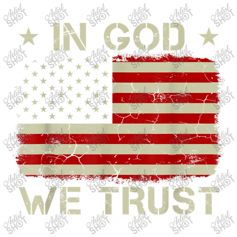 Vintage Old American Flag In God We Trust Christian Vintage Raglan Crop Top by Aria-Proctor | Artistshot