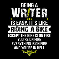 Being A Writer Is Easy Its Like Riding A Bike Adjustable Cap | Artistshot