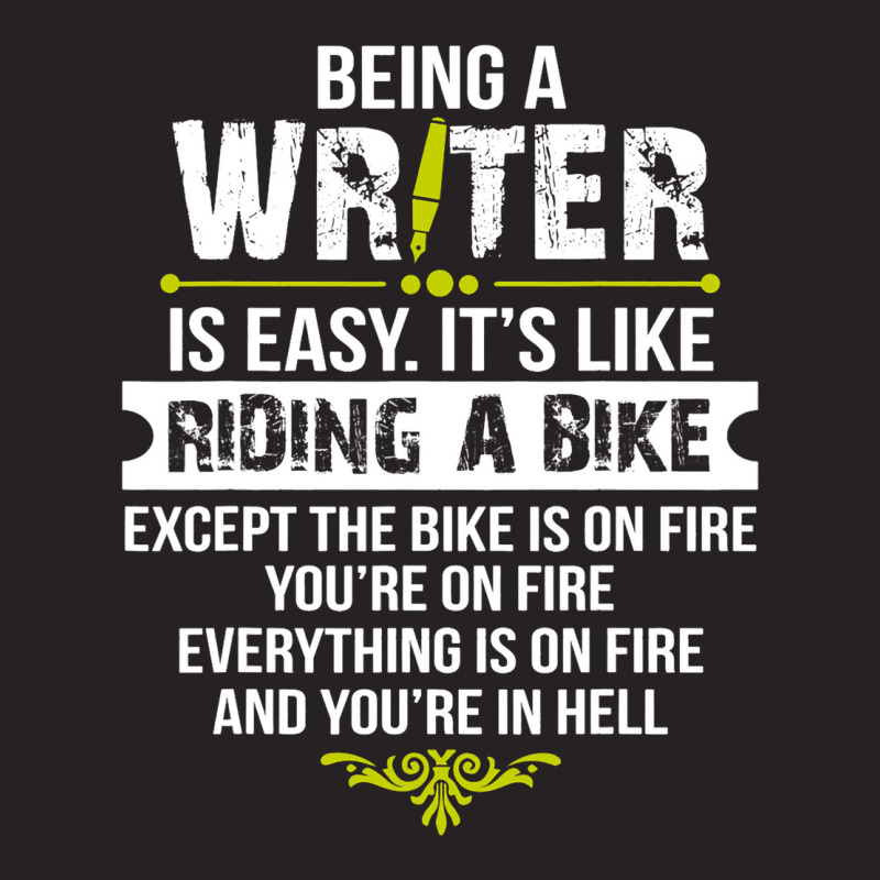 Being A Writer Is Easy Its Like Riding A Bike Vintage Cap by KIRKBALLARD | Artistshot