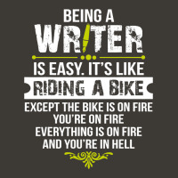 Being A Writer Is Easy Its Like Riding A Bike Bucket Hat | Artistshot