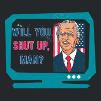 Will You Shut Up Man Biden Debate Quote New Style Crewneck Sweatshirt | Artistshot