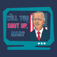 Will You Shut Up Man Biden Debate Quote New Style Men Denim Jacket | Artistshot