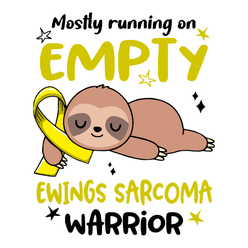 Ewings Sarcoma Gifts T  Shirt Mostly Running On Empty Ewings Sarcoma W Raglan Crop Top by blossomparkour | Artistshot