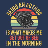 Being An Author Wakes Me In Morning Fun Book Write Men Denim Jacket | Artistshot