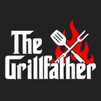 Mens Funny The Grillfather Cookout And Mobster Movie Parody Combo T Sh Basic T-shirt | Artistshot