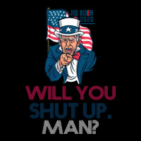 Will You Shut Up Man Biden Debate Quote Tshirt Al Right Men's 3/4 Sleeve Pajama Set | Artistshot