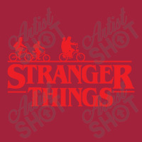 Stranger  Bike Ride Upside Down Silhouette Basic T-shirt | Artistshot