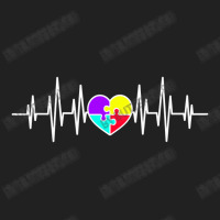 Colorful Puzzle Heartbeat  T Shirt Basic T-shirt | Artistshot