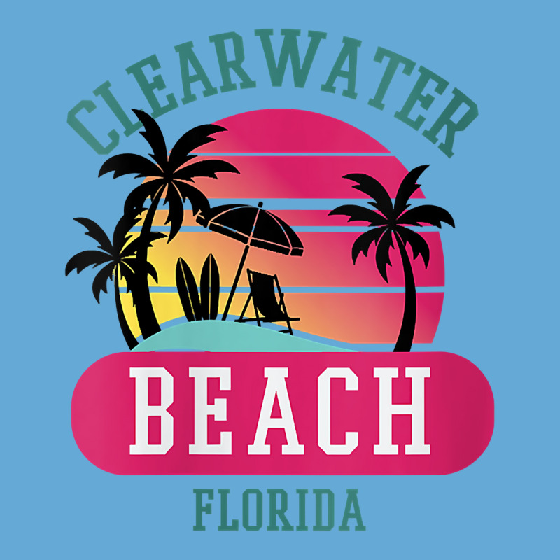 Womens Retro Cool Clearwater Beach Original Florida Beaches Novelty V Basic Youth T-shirt by carlianagorley | Artistshot