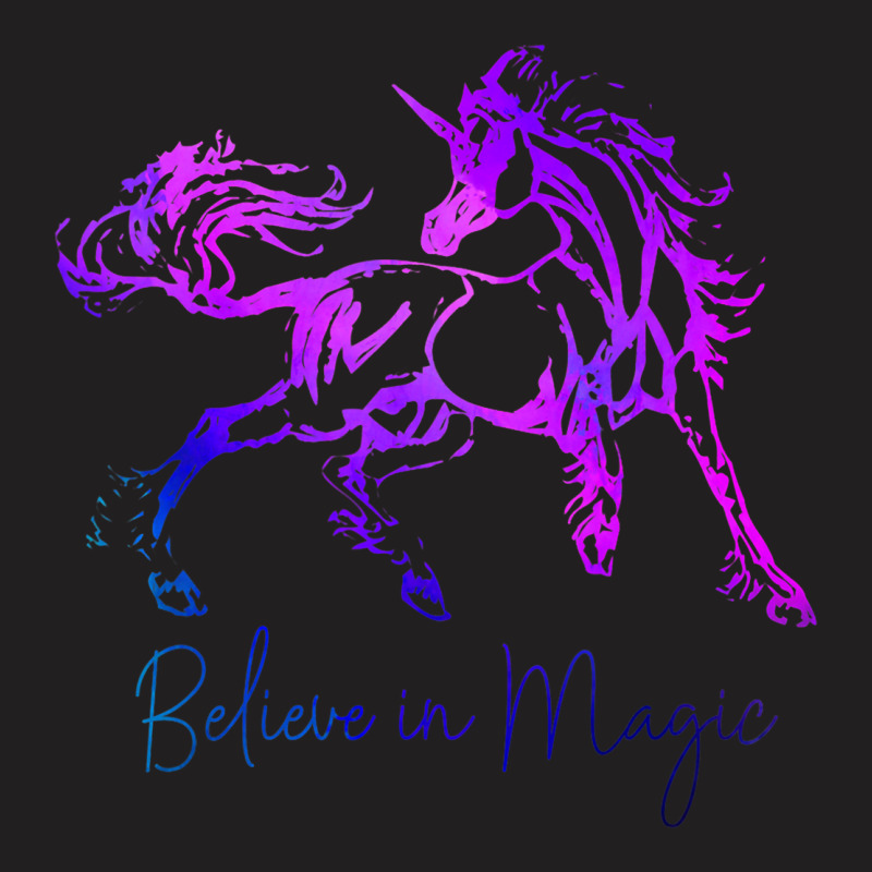 Believe In Magic Unicorn Horse Lover Vintage Fanta T-shirt | Artistshot