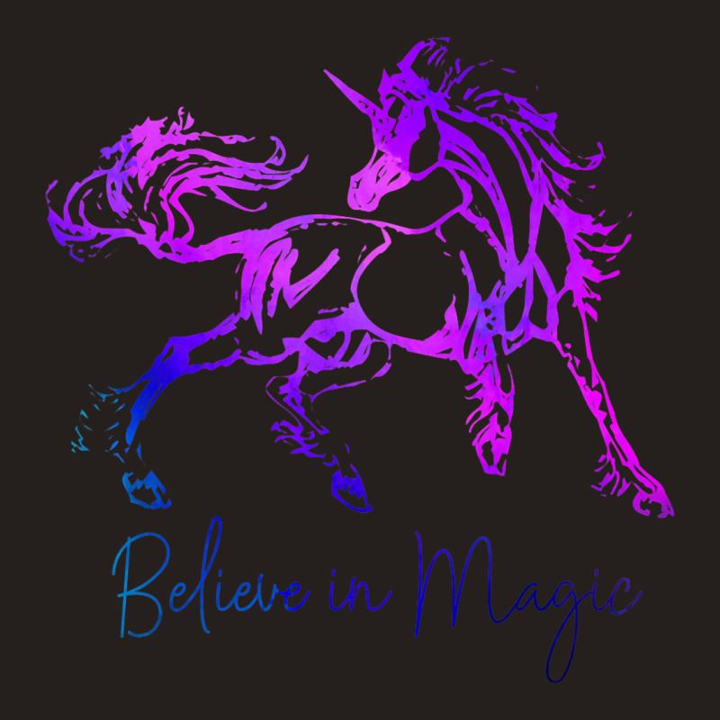 Believe In Magic Unicorn Horse Lover Vintage Fanta Tank Top | Artistshot