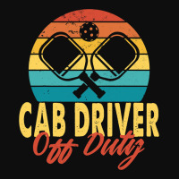 Cab Driver Off Duty Pickleball Player Retirement Crop Top | Artistshot