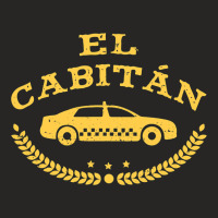 Cab Driver Pun Cabtain El Cabitan Funny Taxi Drive Ladies Fitted T-shirt | Artistshot