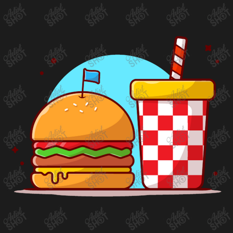 Burger And Soda Cartoon Hoodie & Jogger Set | Artistshot