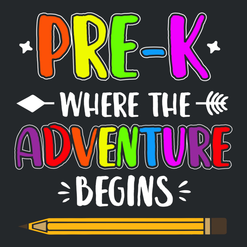 Pre K Where The Adventure Begins Crewneck Sweatshirt | Artistshot