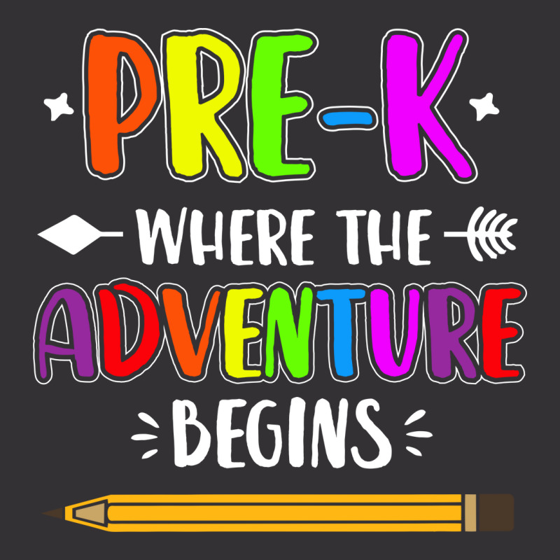 Pre K Where The Adventure Begins Vintage Short | Artistshot