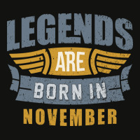 Legend Born November Scorecard Crop Tee | Artistshot