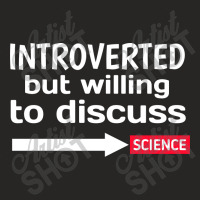 Introverted But Willing To Discuss Science Ladies Fitted T-shirt | Artistshot