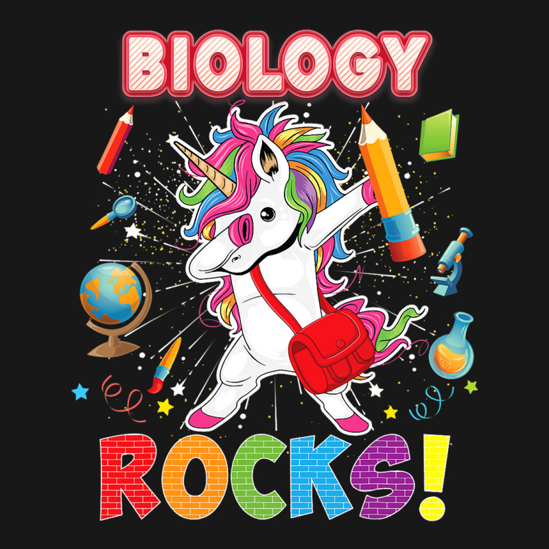 Biology Rocks Back To School Dabbing Unicorn First Flannel Shirt | Artistshot