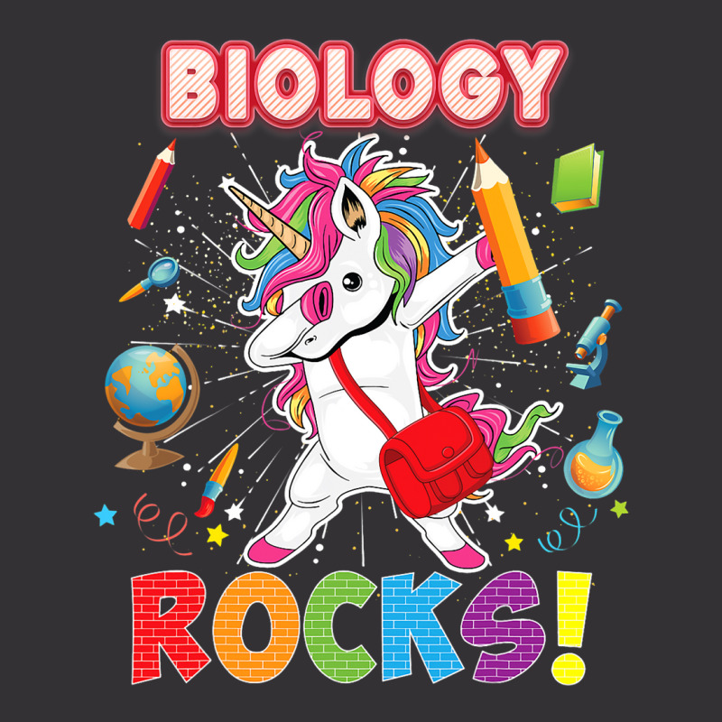 Biology Rocks Back To School Dabbing Unicorn First Vintage Short | Artistshot