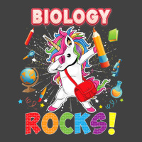 Biology Rocks Back To School Dabbing Unicorn First Vintage T-shirt | Artistshot