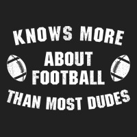 Knows More About Football Than Most Dudes 2 Basic Youth T-shirt | Artistshot