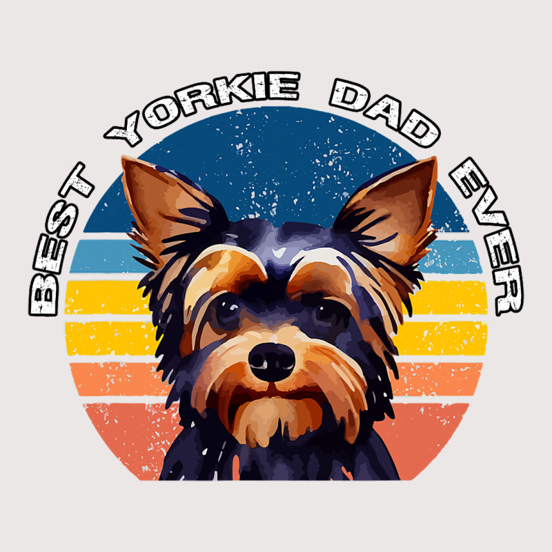 Best Yorkie Dad Ever Vintage 70s Style Yorkshire T Pocket T-shirt | Artistshot