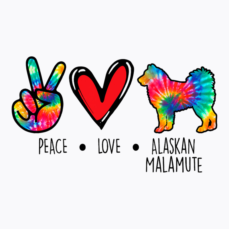 Alaskan Malamute Mom Dad Tie Dye Dog Paw Lover T-shirt | Artistshot