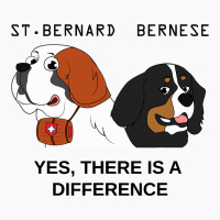 Bernese Mountain Dog And Saint Bernard Are Differe T-shirt | Artistshot