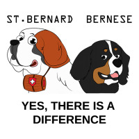 Bernese Mountain Dog And Saint Bernard Are Differe V-neck Tee | Artistshot