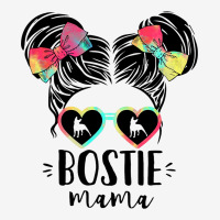 Bostie Mama Gifts Double Bun Hair Boston Terrier G Adjustable Cap | Artistshot