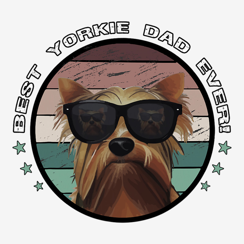 Best Yorkie Dad Ever Vintage Yorkshire Terrier Dog Graphic T-shirt by KIMBERLYABDILLA | Artistshot