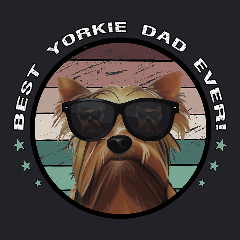 Best Yorkie Dad Ever Vintage Yorkshire Terrier Dog Unisex Sherpa-Lined Denim Jacket by KIMBERLYABDILLA | Artistshot