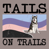 Alaskan Malamute Tails On Trails Funny Dog Hiking Vintage T-shirt | Artistshot